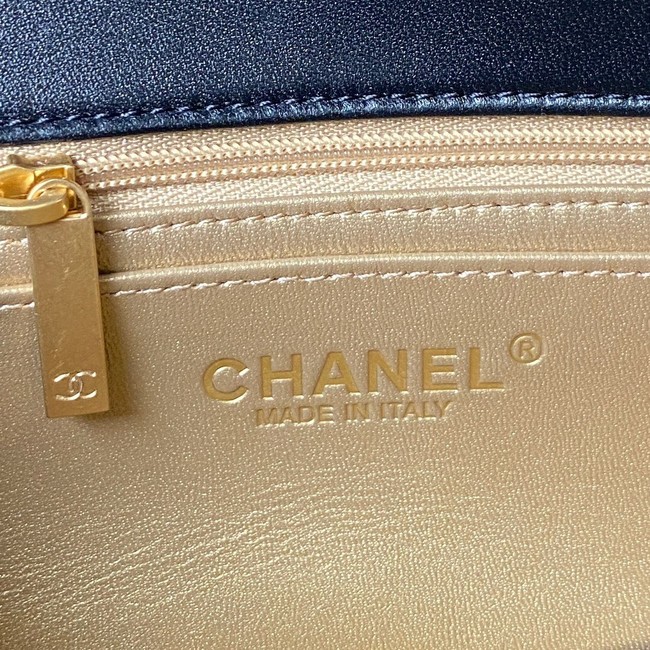 Chanel small Flap Bag Original Sheepskin Leather AS1787 black