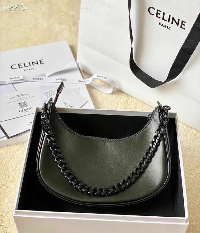 Celine MEDIUM AVA CHAIN IN SMOOTH CALFSKIN 199583 BLACK