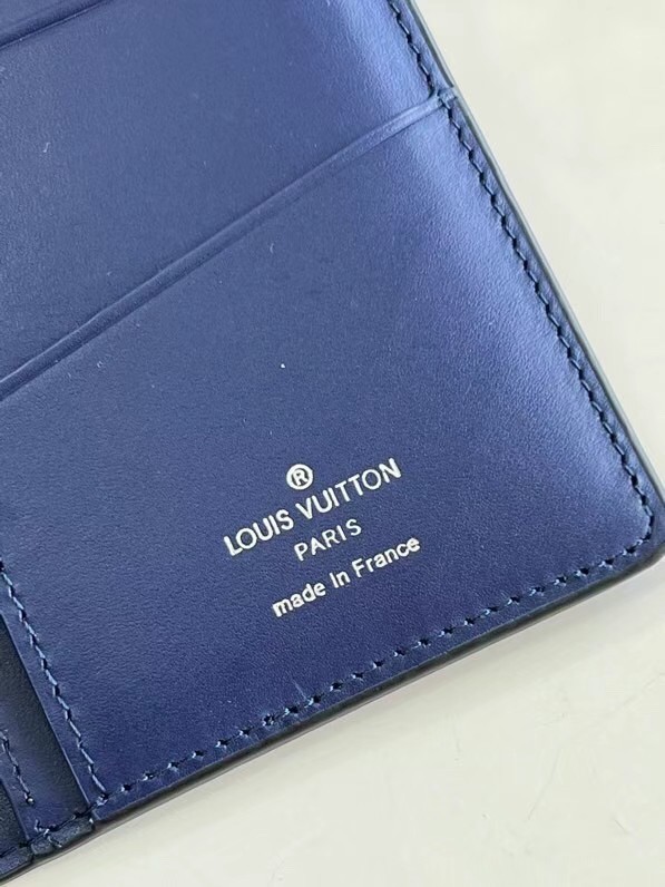 Louis Vuitton BRAZZA WALLET M81405 blue