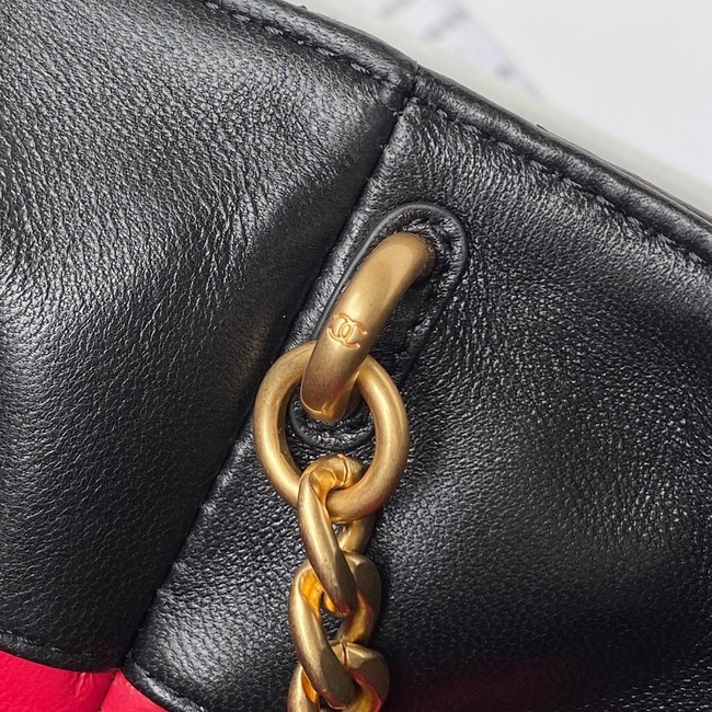 Chanel Drawstring Bag & Gold Metal AS3117 black