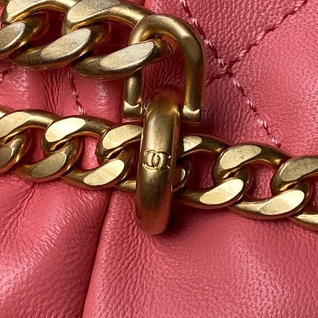 Chanel Drawstring Bag & Gold Metal AS3117 pink