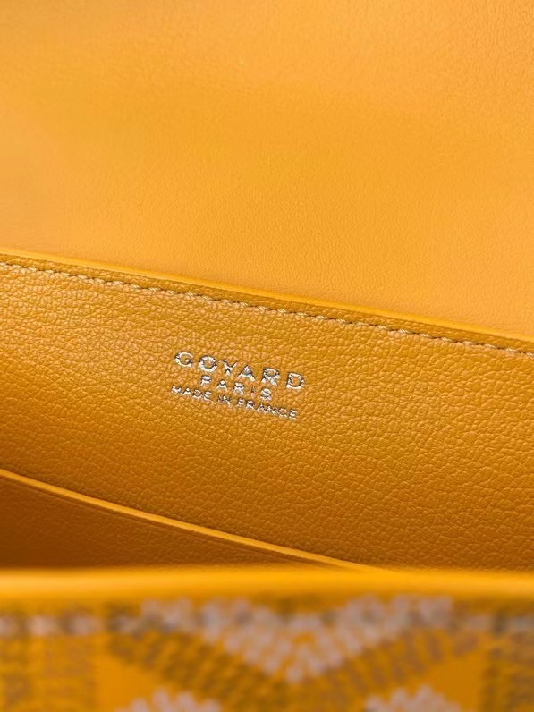 Goyard Calfskin Leather saigon mini Tote Bag 9955 yellow