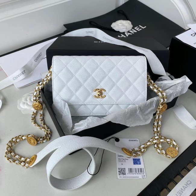 Chanel SMALL FLAP BAG AP2840 white