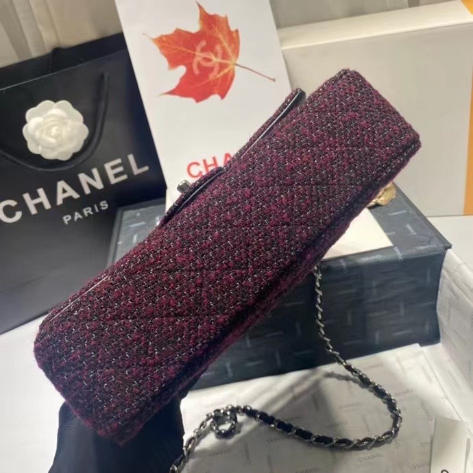 Chanel CLASSIC HANDBAG A01112 Dark Pink