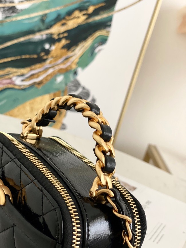 Chanel mini Shoulder Bag Lambskin & Gold-Tone Metal AS2178 black