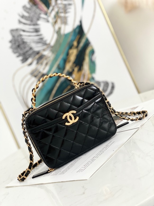 Chanel mini Shoulder Bag Lambskin & Gold-Tone Metal AS2179 black