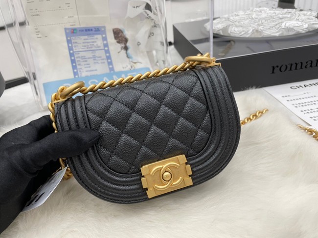 CHANEL MESSENGER BAG MINI BOY AS3315 black