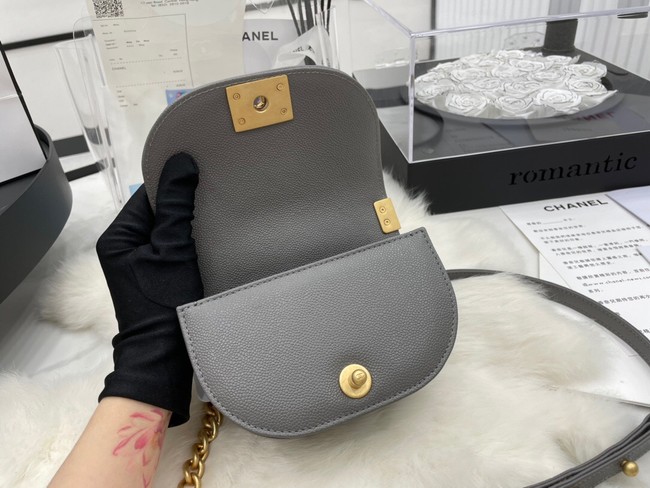 CHANEL MESSENGER BAG MINI BOY AS3351 gray