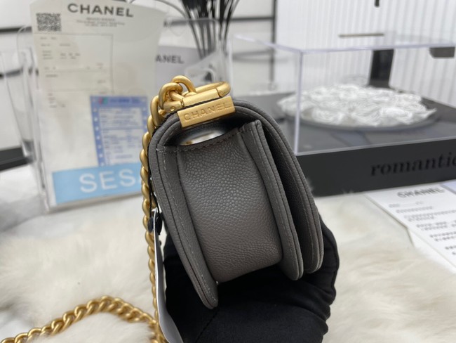 CHANEL MESSENGER BAG MINI BOY AS3351 gray