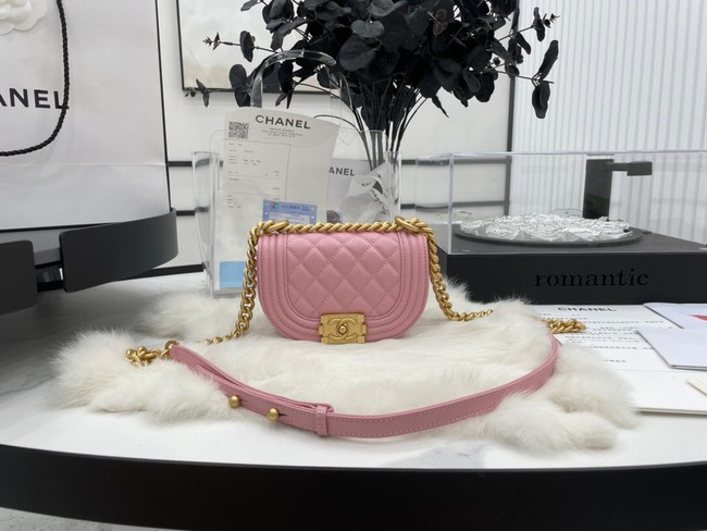 CHANEL MESSENGER BAG MINI BOY AS3351 pink