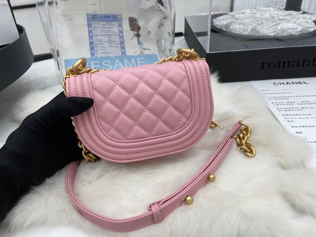 CHANEL MESSENGER BAG MINI BOY AS3351 pink