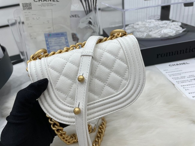 CHANEL MESSENGER BAG MINI BOY AS3351 white