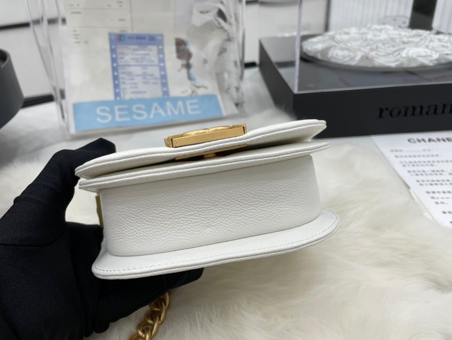 CHANEL MESSENGER BAG MINI BOY AS3315 white