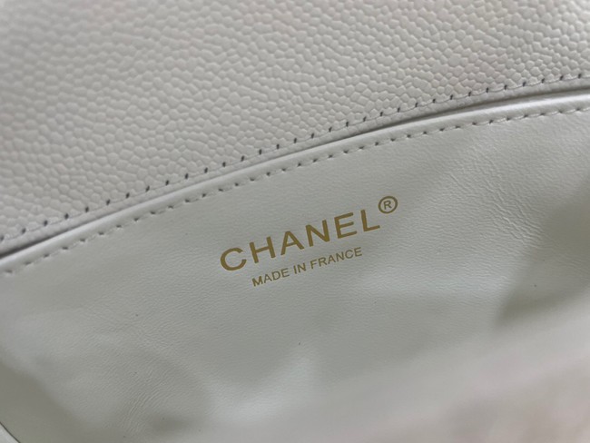 CHANEL MESSENGER BAG MINI BOY AS3315 white