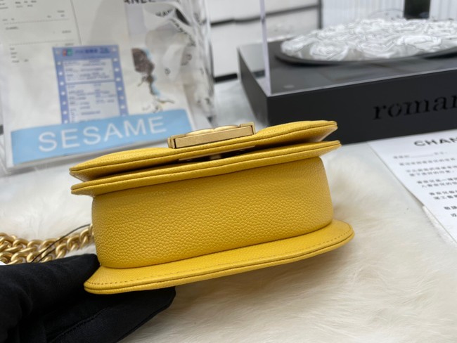 CHANEL MESSENGER BAG MINI BOY AS3351 yellow