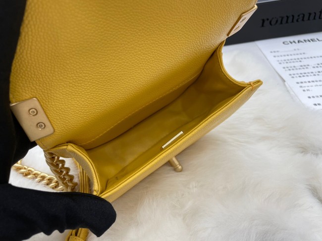 CHANEL MESSENGER BAG MINI BOY AS3351 yellow