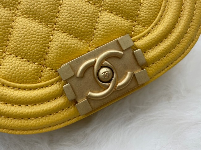 CHANEL MESSENGER BAG MINI BOY AS3315 yellow