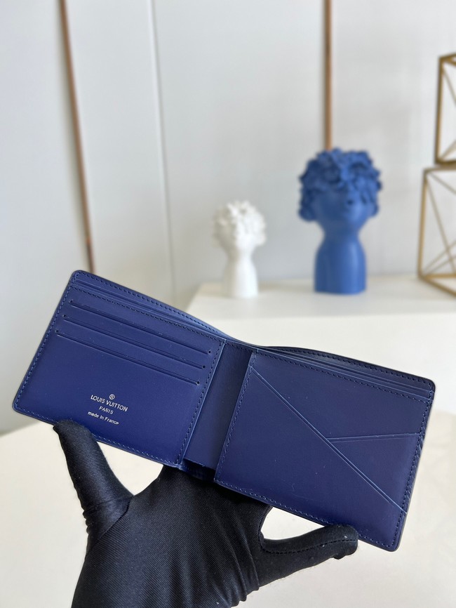 Louis Vuitton MULTIPLE WALLET M81404 blue