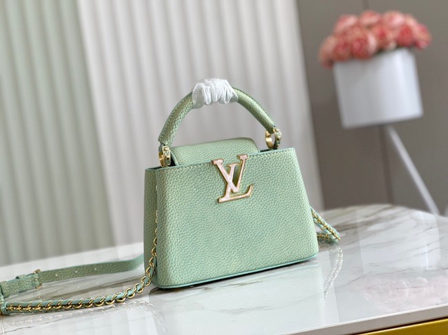 Louis Vuitton CAPUCINES MINI M81190 light green