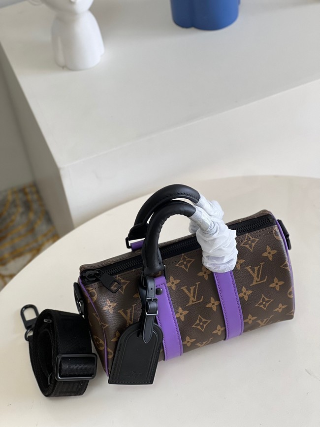 Louis Vuitton Monogram Canvas KEEPALL BANDOULIERE 25 M20900 purple