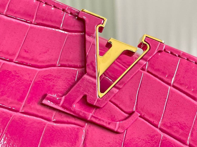 Louis Vuitton crocodile skin CAPUCINES BB M48865 rose