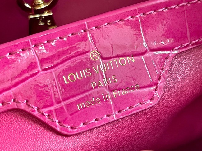 Louis Vuitton crocodile skin CAPUCINES BB M48865 rose