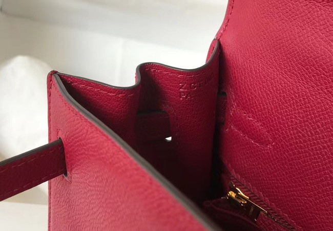 Hermes Original Epsom Leather KEL2578 Burgundy