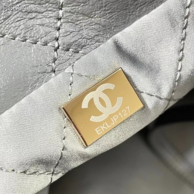 CHANEL 22 SMALL HANDBAG AS3260 gray