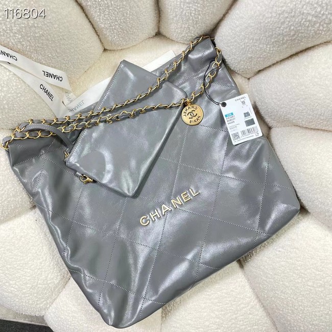 CHANEL 22 SMALL HANDBAG AS3260 gray