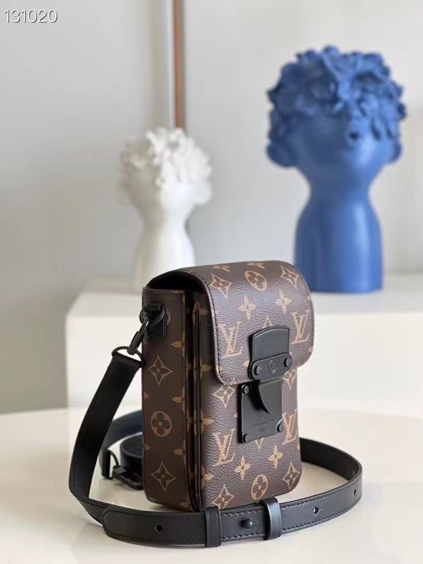 Louis Vuitton Monogram Canvas S-LOCK VERTICAL WEARABLE WALLET M81524 Black