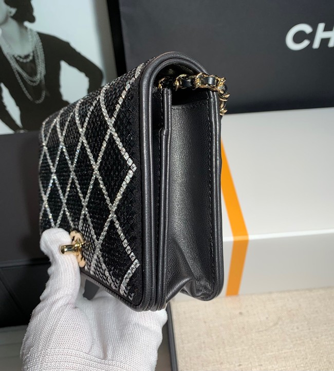 Chanel WALLET ON CHAIN AP2853 Black