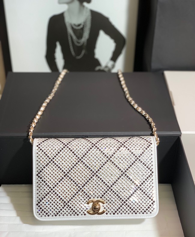 Chanel WALLET ON CHAIN AP2853 white