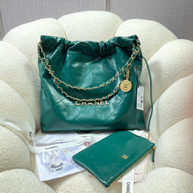 CHANEL 22 HANDBAG AS3260 green