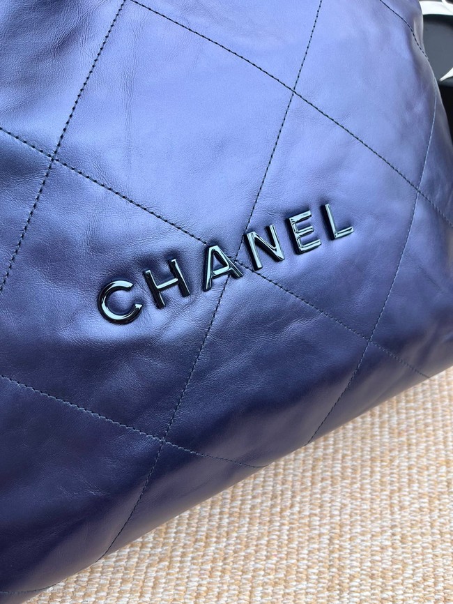 CHANEL 22 HANDBAG AS3262 Navy Blue