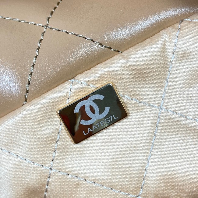 CHANEL 22 HANDBAG AS3262 apricot