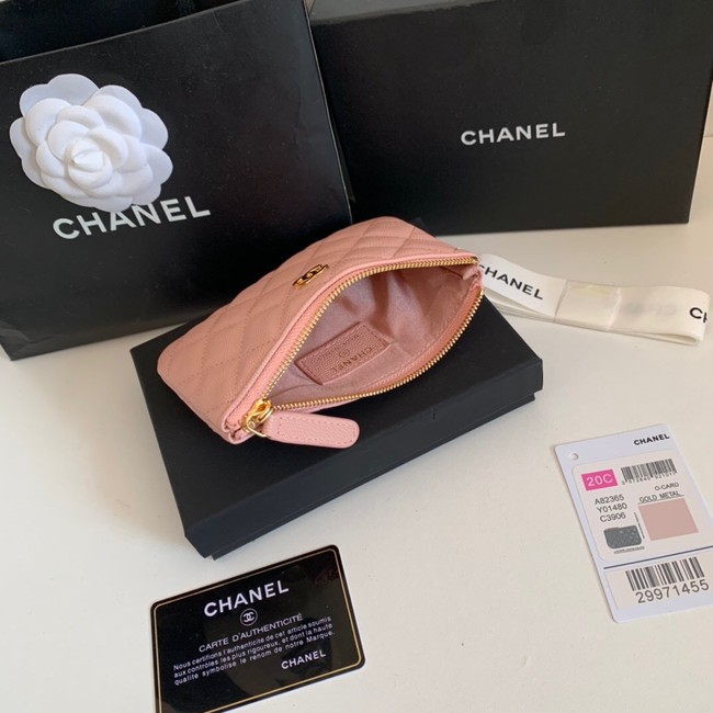 Chanel Calfskin Leather & Gold-Tone Metal A69271 pink