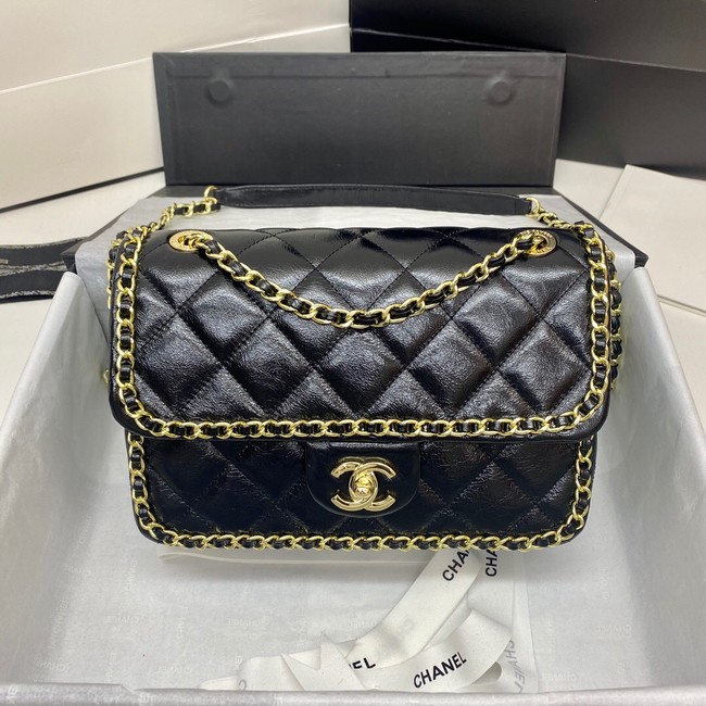 Chanel Classic Flap Bag Original Sheepskin Leather 3366 black&Gold-Tone Metal