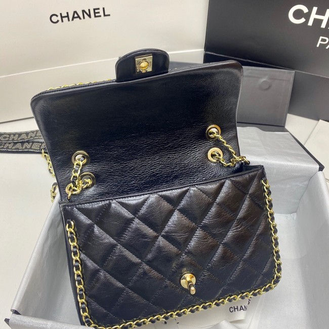 Chanel Classic Flap Bag Original Sheepskin Leather 3366 black&Gold-Tone Metal