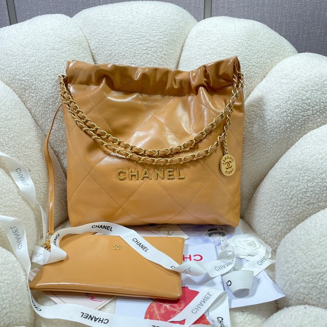 CHANEL 22 HANDBAG AS3260 apricot