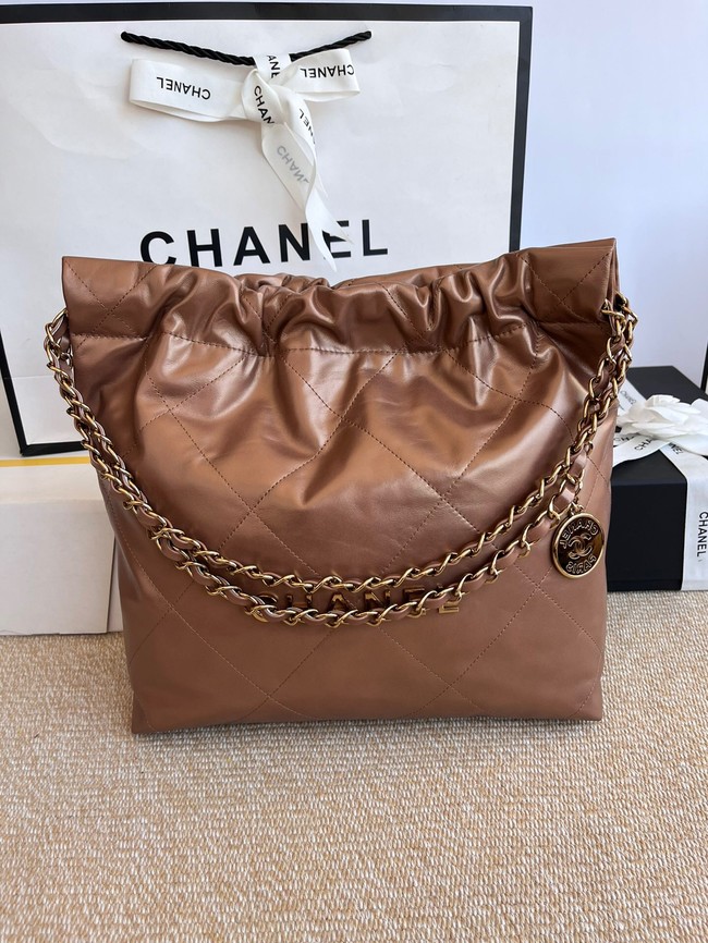 CHANEL 22 HANDBAG AS3260 brown