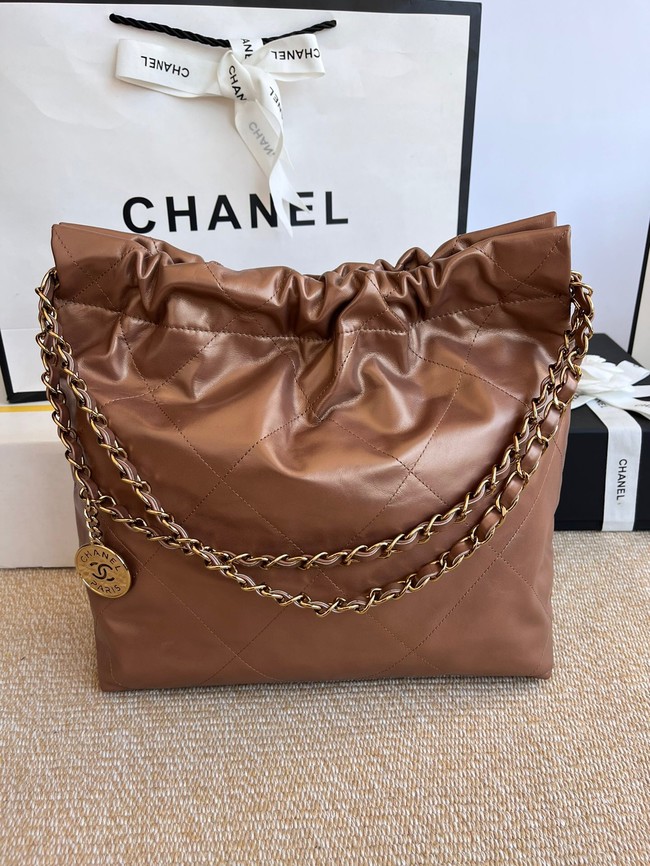 CHANEL 22 HANDBAG AS3260 brown