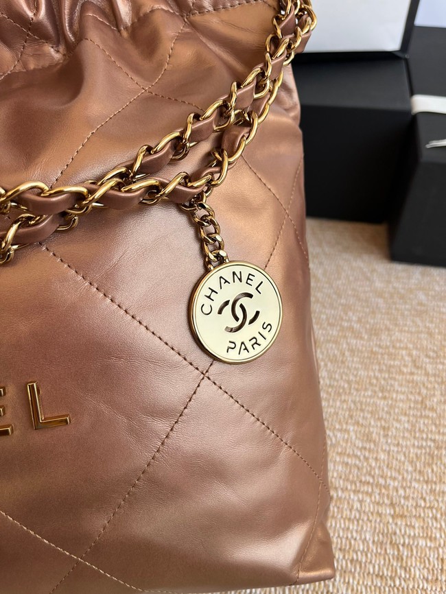 CHANEL 22 HANDBAG AS3260 brown