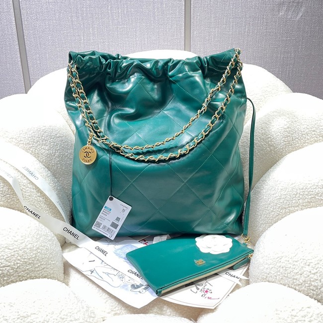 CHANEL 22 HANDBAG AS3262 green