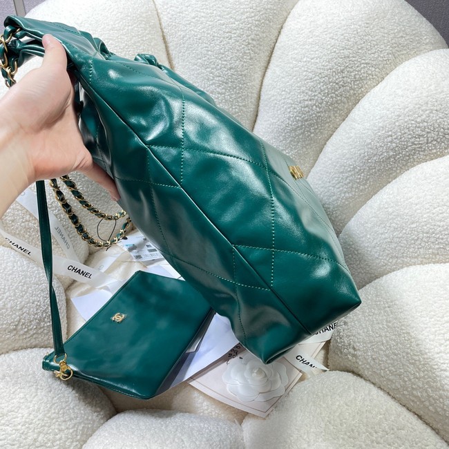 CHANEL 22 HANDBAG AS3262 green