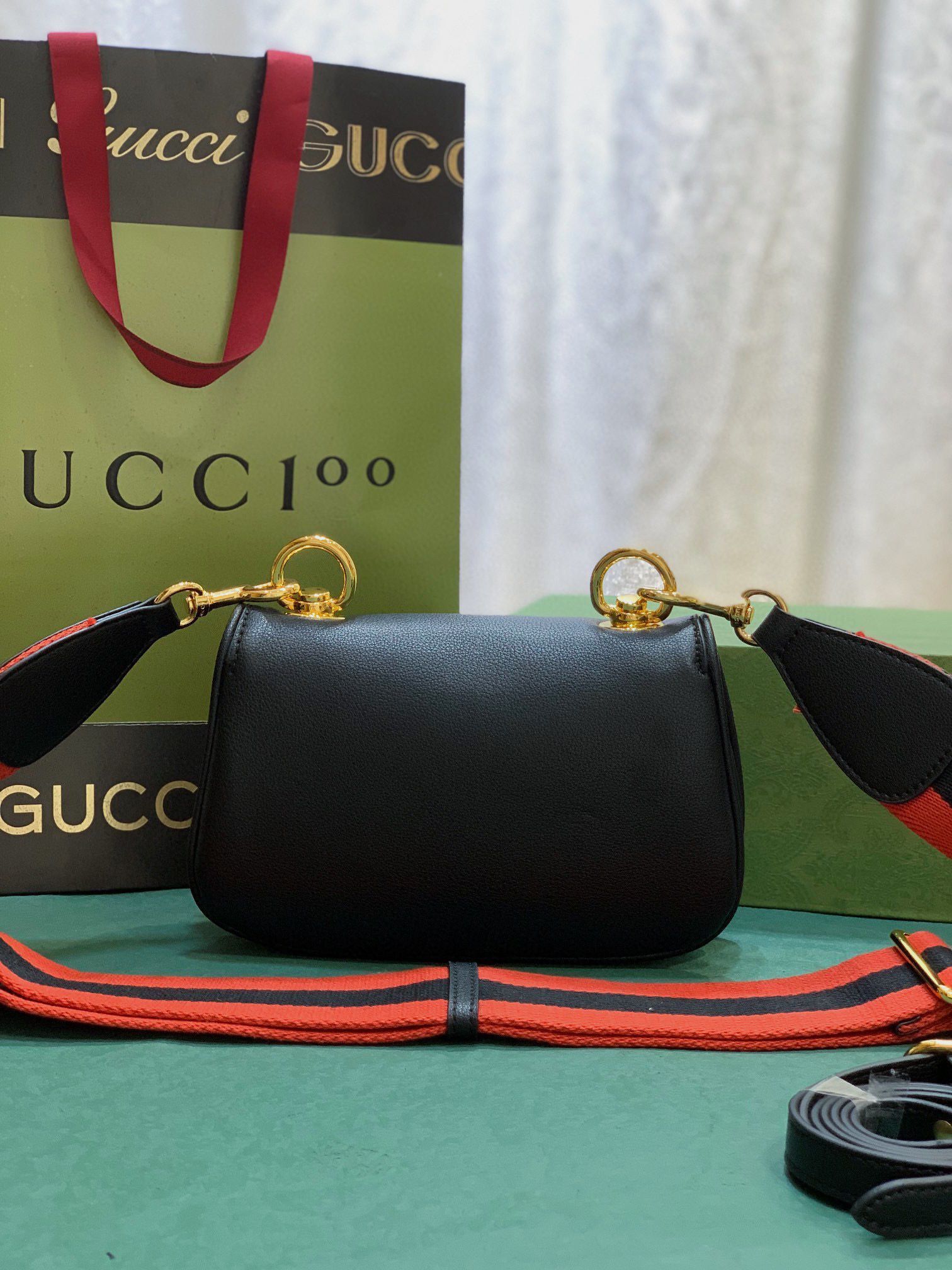 Gucci Blondie Original leahter shoulder bag 698643 black