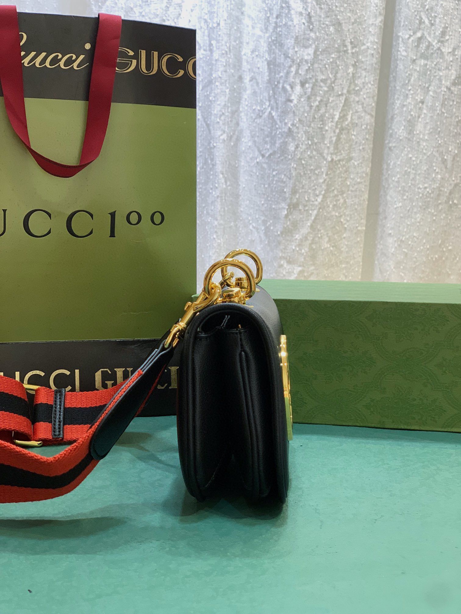 Gucci Blondie Original leahter shoulder bag 698643 black