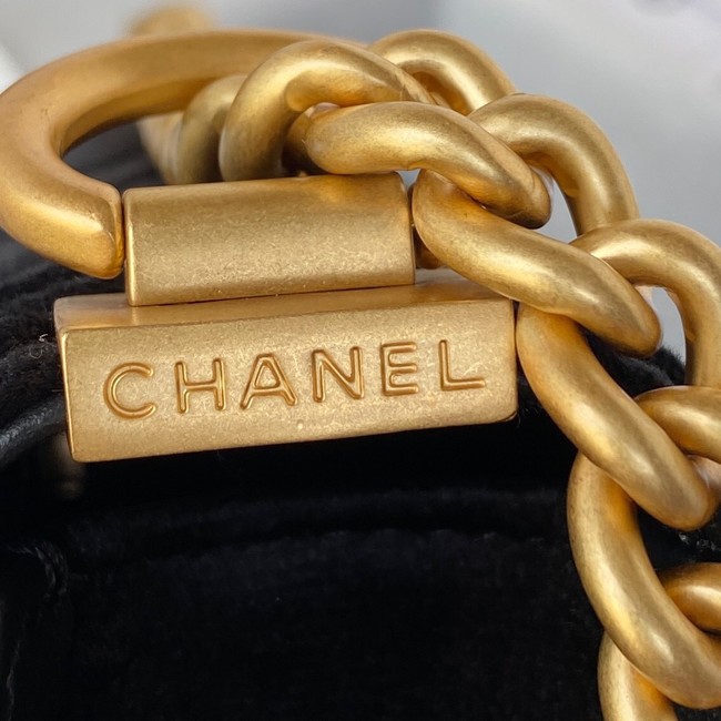 SMALL BOY CHANEL MESSENGER BAG AS3350 black