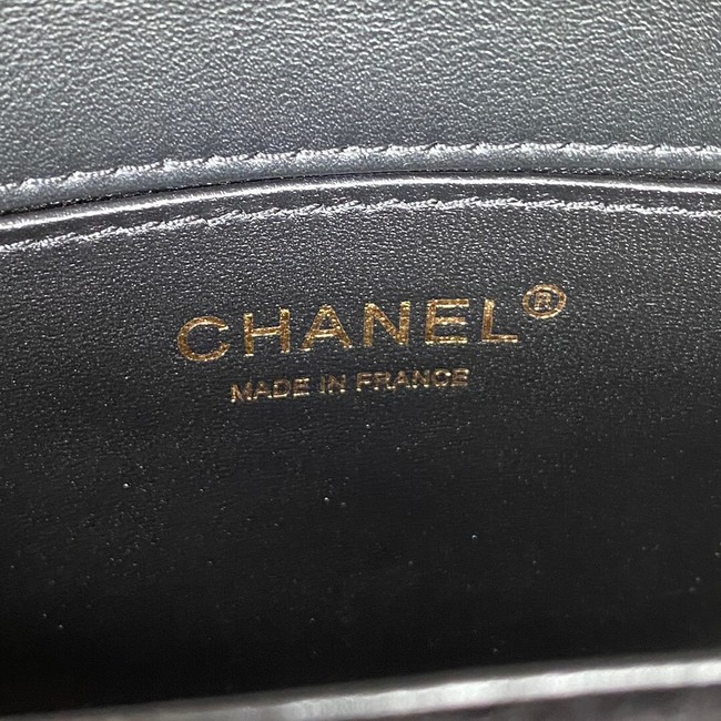 SMALL BOY CHANEL MESSENGER BAG AS3350 black