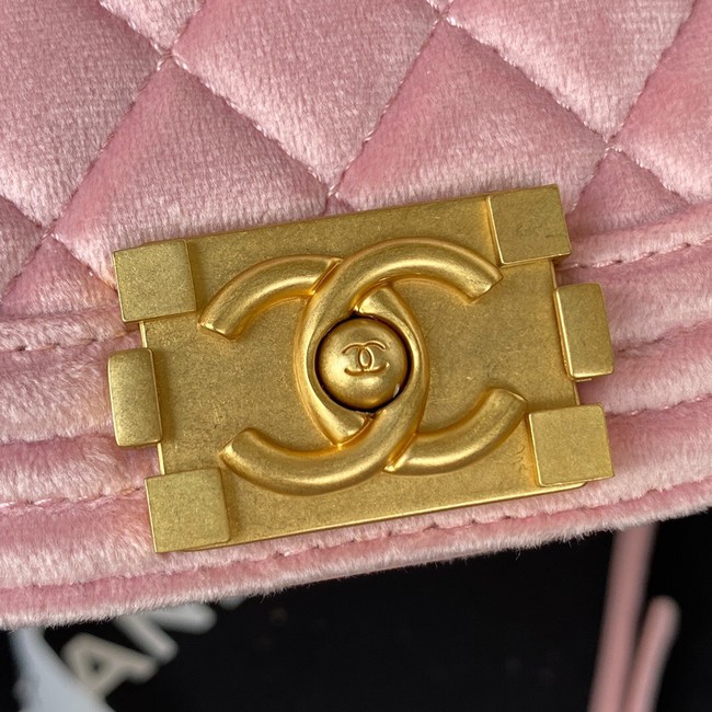 SMALL BOY CHANEL MESSENGER BAG AS3350 pink