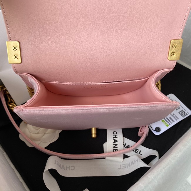 SMALL BOY CHANEL MESSENGER BAG AS3350 pink